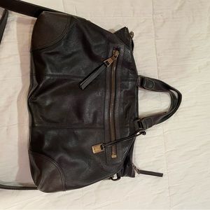 John Varvatos Mens Leather Bag